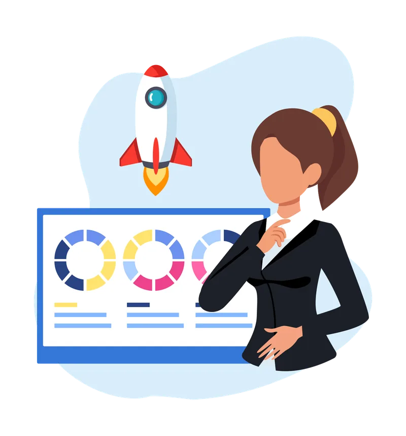 Analytics and reporting service icon