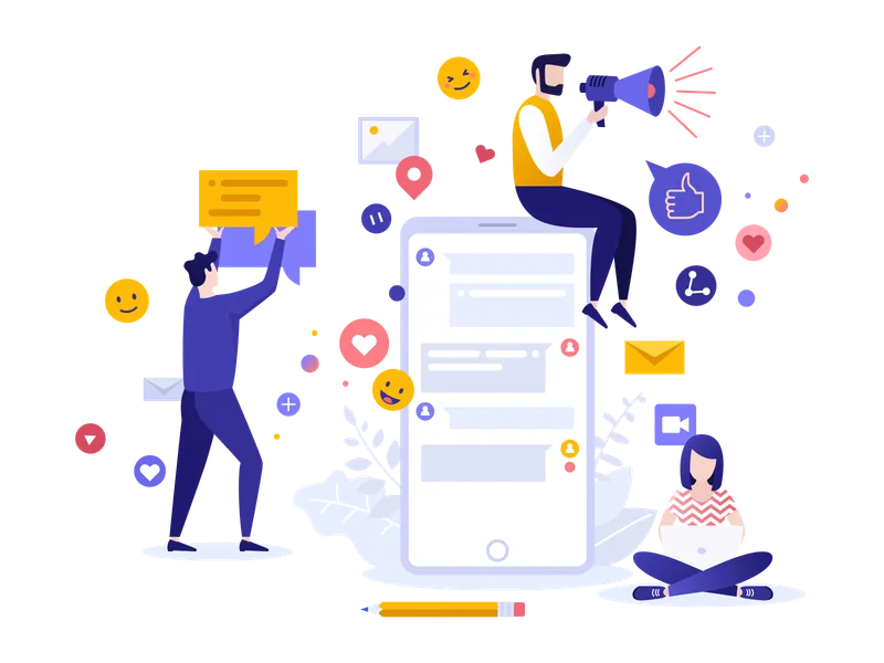 Social media marketing service icon